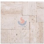 Brick Travertine Mosaic Custom Design Exterior Wall Tile -