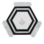 Carrara White Marble Hexagon Mosaic Tile Polished -