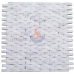 Carrara White Natural Marble Cube 3D Mosaic Tiles -