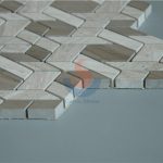 New Design Wood Light Grain Marble Backsplash Mosaic Wall Tiles -