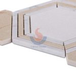 Carrara White Crema Marfil Mix Thassos White Marble Hexagon Mosaic Tile -