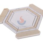 Carrara White Crema Marfil Mix Thassos White Marble Hexagon Mosaic Tile -