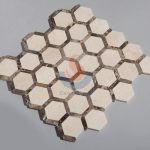 Cream Marfil Hexagon Kitchen Backsplash Mosaic Tiles -