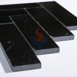 China Black Marble Herringbone Marble Mosaic -