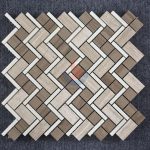 White Oak Silver Cream Floor Wall Mosaic -