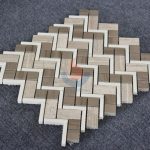 White Oak Silver Cream Floor Wall Mosaic -