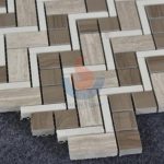 White Oak Silver Cream Floor Wall Mosaic -