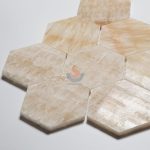 3 Inch Yellow Onyx Marble Mosaic Hexagon Stone Mosaic -