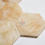 3 Inch Yellow Onyx Marble Mosaic Hexagon Stone Mosaic -