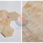 3 Inch Yellow Onyx Marble Mosaic Hexagon Stone Mosaic -