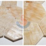 3 Inch Yellow Onyx Marble Mosaic Hexagon Stone Mosaic -