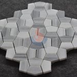 High Quality Marmara Equator White Marble Pentagon Stone Mosaic Tilestone Mosaic -
