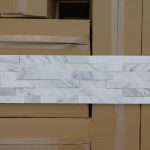 Volakas Marble ,Greece White Marble ,White Marble Split And Grooved Face Ledger Stone Panel, Culture Stone ,wall Cladding ,stone Veneer Panel , Stone Wall Decoration -