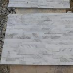 Volakas Marble ,Greece White Marble ,White Marble Split And Grooved Face Ledger Stone Panel, Culture Stone ,wall Cladding ,stone Veneer Panel , Stone Wall Decoration -