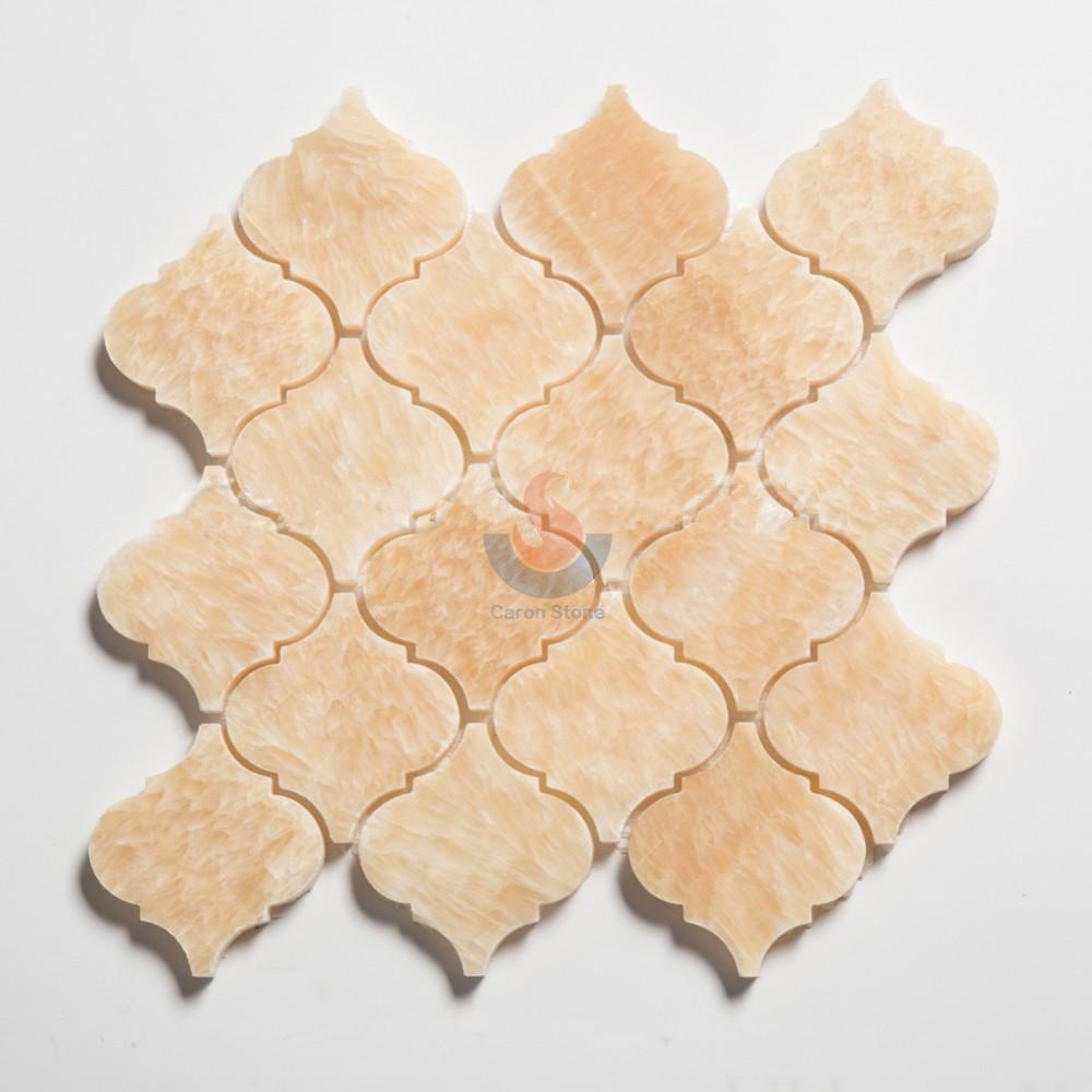 Yellow OnyxArabesque Mosaic Tiles
