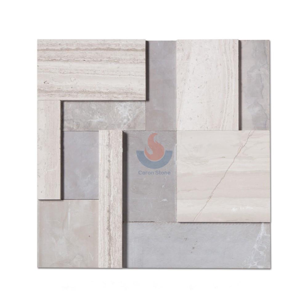 New Design 3D  Marble Mosaics Wall Tiles