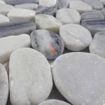 White And Black Natural Marble Stone Crystal White And Mamara Marble Mosaic Tile -