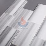Marmara Equator White Marble Polished 3x6 Brick Tile Mosaic For Wall Decoration -