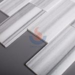 Marmara Equator White Marble Polished 3x6 Brick Tile Mosaic For Wall Decoration -