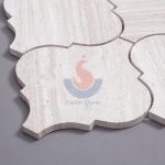 Wooden Grain White Marble Lantern Mosaic Tiles -