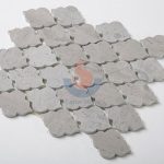 Cinderella Grey Marble Arabesque Backsplash Mosaic Tile For Kitchen -