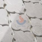 Cinderella Grey Marble Arabesque Backsplash Mosaic Tile For Kitchen -