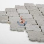 Cinderella Grey Marble Arabesque Backsplash Mosaic Tile For Kitchen -