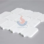 Natural White Marble Polished Lantern Arabesque Shaped Mosaic Tile -