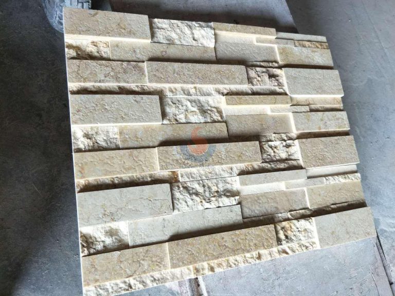 Splitface with Acid finished limestone Ledge Stone Wall Cladding Panel