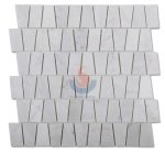 Special Shape Bianco Carrara Trapezoid Stone Marble Mosaic Tile -