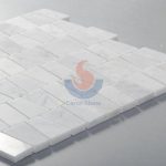 Special Shape Bianco Carrara Trapezoid Stone Marble Mosaic Tile -