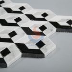 Italian Carrara White Marble New Design Mosaic Tile -