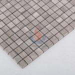 Square Wood Light Grain Marble Mosaic -