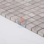 Square Wood Light Grain Marble Mosaic -