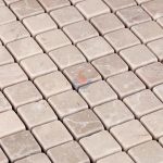 Blasted Natural Marble Stone Honed And Tumbled Cobblestone Mosaic Tiles -