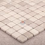 Blasted Natural Marble Stone Honed And Tumbled Cobblestone Mosaic Tiles -