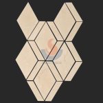 Best Design Natural Marble Stone Rhombus Kitchen Mosaic Tiles -