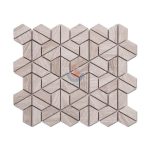 Wooden Gray Grain 3d Polished Marble Mosaic -