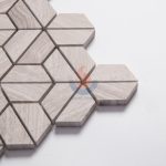Wooden Gray Grain 3d Polished Marble Mosaic -