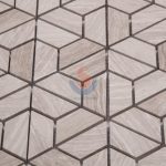 Wooden Gray Grain 3d Polished Marble Mosaic -