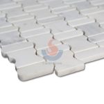 Oriental White Marble Water Jet Floor Mosaic Designs -
