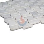 Oriental White Marble Water Jet Floor Mosaic Designs -