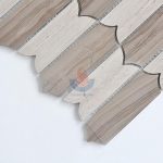 Chinese Athens Gray Marble Waterjet Mosaic Wall Tiles From Factory -