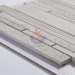 China Wood Grain White Marble Strip Mosaic -