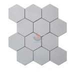 Cinderella Grey Marble Sandblasted 4 Inch Hexagon Mosaic Wall Tile Sheets -