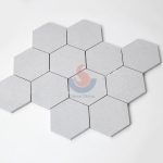 Cinderella Grey Marble Sandblasted 4 Inch Hexagon Mosaic Wall Tile Sheets -