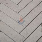 Cinderella Grey Marble 1X4 Herringbone Floor Mosaic Tiles -
