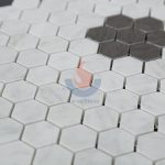 Carrara White Marble Hexagon Mosaic Tile -