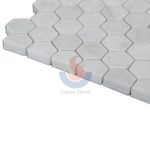 Carrara White Marble Hexagon Mosaic Tile -