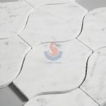 Popular Design Carrara White Marble Arabesque Mosaic Tiles,Bianco Carrara Mosaic, Italian White Marble Mosaic, Italian White, Carrara White -